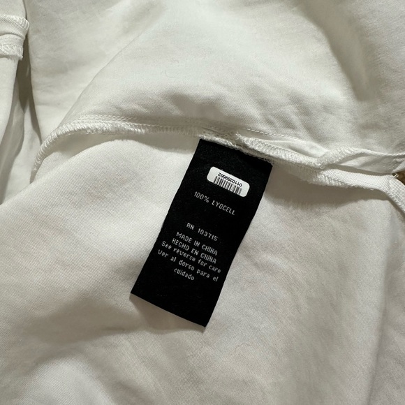 Zac & Rachel White 100% Lyocell Casual Button Down Shirt - Picture 8 of 8